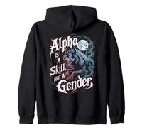 Alpha est Une compétence, Pas Une louve intrépide pour Femmes Alpha Girl Sweat à Capuche
