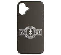 Alpha et Omega Chi et Rho XP Jésus Christ Symbole Chrétien Coque pour iPhone 16 Plus
