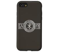 Alpha et Omega Chi et Rho XP Jésus Christ Symbole Chrétien Coque pour iPhone SE (2020) / 7/8