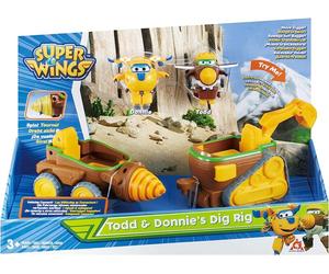 Alpha Group Pelleteuse et foreuse Super Wings avec Todd et Donnie