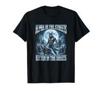Alpha in The Streets Chaton in The Sheets Funny Alpha Wolf T-Shirt Graphique avec Valeur