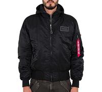 ALPHA INDUSTRIES 1 D-tec Veste Bomber pour Homme Blouson, Noir (515), XL
