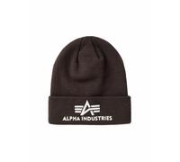 Alpha Industries 3D Beanie Couvre-chefs pour homme Taille onesize - Marron foncé