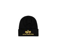 Alpha Industries 3D Beanie Couvre-chefs pour homme Taille onesize - Noir/Jaune