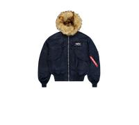 Alpha Industries 45/P Hooded Custom Vestes Bombers pour homme Taille 3XL - Bleu