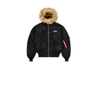Alpha Industries 45/P Hooded Custom Vestes Bombers pour homme Taille XL - Noir/réfléchissant