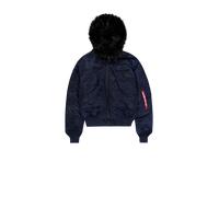 Alpha Industries 45/P Hooded Custom Vestes Bombers pour homme Taille XS - Bleu foncé