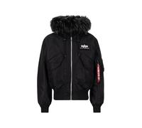 Alpha Industries 45P Hooded Blouson Bomber, Black/Black, 3XL Homme