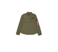 Alpha Industries Air Force Embroidery Shirt Surchemises pour homme Taille 2XL - Vert