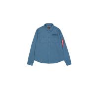 Alpha Industries Air Force Embroidery Shirt Surchemises pour homme Taille L - Marine vintage