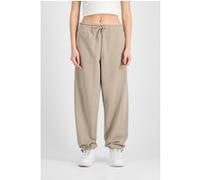 Alpha Industries Alpha Essentials Rubber Logo Jogger Pantalon de jogging pour femme Taille L - Beige