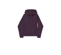 Alpha Industries Alpha Essentials Rubber Logo Hoodie pour homme Taille 3XL - Prune