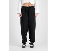Alpha Industries Alpha Essentials Rubber Logo Jogger Pantalon de jogging pour femme Taille XS - Noir