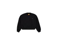 Alpha Industries Alpha Essentials Rubber Logo Oversized Sweatshirt pour femme Taille 3XL - Noir