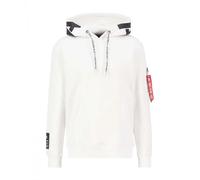 Alpha Industries Alpha Hoodie pour homme Taille L - Blanc/Noir