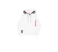 Alpha Industries Alpha Hoodie pour homme Taille M - Blanc/Noir