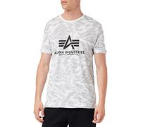 Alpha Industries Alpha Indutries Basic Camo T-Shirt pour Homme, Brushstroke White