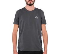 Alpha Industries Alpha Indutries Basic T Small Logo T-Shirt pour Homme, Greyblack