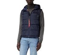 Alpha Industries Alpha Indutries Hooded Puffer Vest FD Gilet pour Hommes, Rep.Blue