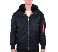 Alpha Industries Alpha Indutries MA-1 Hooded Bomber Veste pour Homme, Rep.Blue, Large