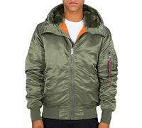 Alpha Industries Alpha Indutries MA-1 Hooded Bomber Veste pour Homme, Sage-Green, Medium
