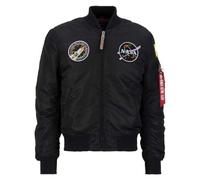 Alpha Industries MA-1 VF NASA Veste bombers pour homme Taille M - Noir/Violet