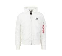 Alpha Industries Alpha Indutries MA-1 ZH Back Print Blouson Bomber pour Homme, White/Black, XL
