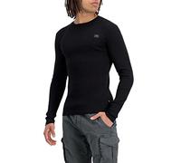 Alpha Industries Alpha Indutries X-Fit Rib LS T-Shirt à Manches Longues pour Homme, Black
