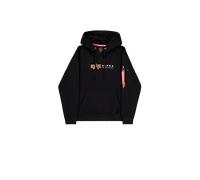 Alpha Industries Alpha Label Hoodie pour homme Taille 3XL - Noir