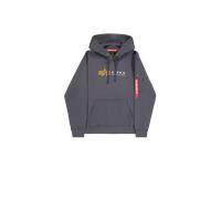 Alpha Industries Alpha Label Hoodie pour homme Taille XS - Gris foncé