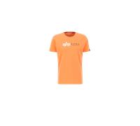 Alpha Industries Alpha Label Puff Print T-Shirt pour homme Taille L - Orange