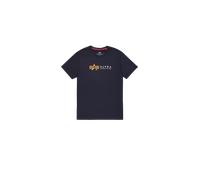 Alpha Industries Alpha Label T-Shirt pour homme Taille L - Bleu