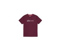 Alpha Industries Alpha Label T-Shirt pour homme Taille L - Rouge