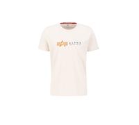 Alpha Industries Alpha Label T-Shirt pour homme Taille S - Blanc