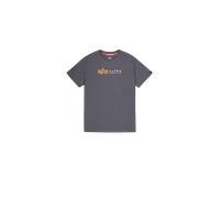 Alpha Industries Alpha Label T-Shirt pour homme Taille S - Gris foncé