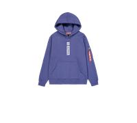 Alpha Industries Alpha Puff Print Hoodie pour homme Taille 3XL - Violet