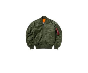 Alpha Industries ALPHA X NO PROBLEMO NO WAR MA-1 Taille M - Vert olive