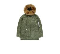 Alpha Industries ALPHA x THUG CLUB N-3B Vestes d'hiver pour homme Taille S - Vert olive