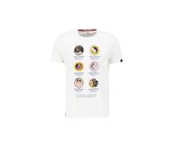 Alpha Industries Apollo Mission T-Shirt pour homme Taille S - Blanc