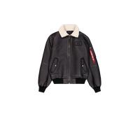 Alpha Industries Veste bomber B-15-3 FL en faux cuir Noir XL Homme