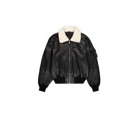 Alpha Industries B-15 Leather UV Loose Vestes en cuir pour homme Taille M - Noir