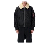 Alpha Industries - B-15 MOD Blouson Aviateur Réversible - Homme - Vestes - Noir - Taille: S