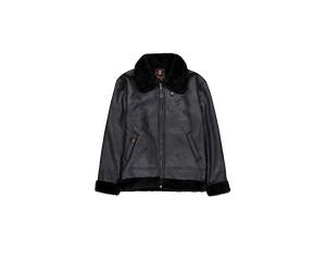 Alpha Industries B-3 Faux Leather Vestes en cuir pour homme Taille M - Noir