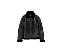 Alpha Industries B-3 Leather Vestes en cuir pour homme Taille S - Noir