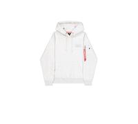 Alpha Industries Back Print Hoodie Sweatshirt à Capuche, Pastel Grey Melange, m Homme