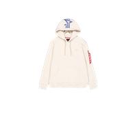 Alpha Industries Backprint Hoodie pour homme Taille L - Blanc
