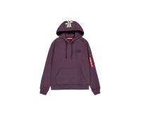 Alpha Industries Backprint Hoodie pour homme Taille L - Prune