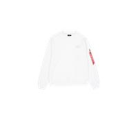 Alpha Industries Backprint Sweatshirt pour homme Taille M - Blanc