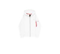 Alpha Industries Backprint Zip Hoodie pour homme Taille M - Blanc