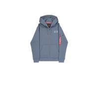 Alpha Industries Backprint Zip Hoodie pour homme Taille S - Bleu